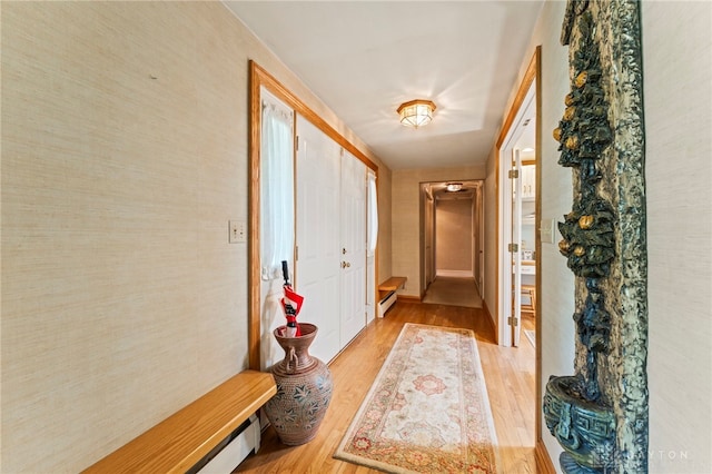 347 Winding Trl, Xenia, OH 45385 - hall featuring light wood-style flooring
