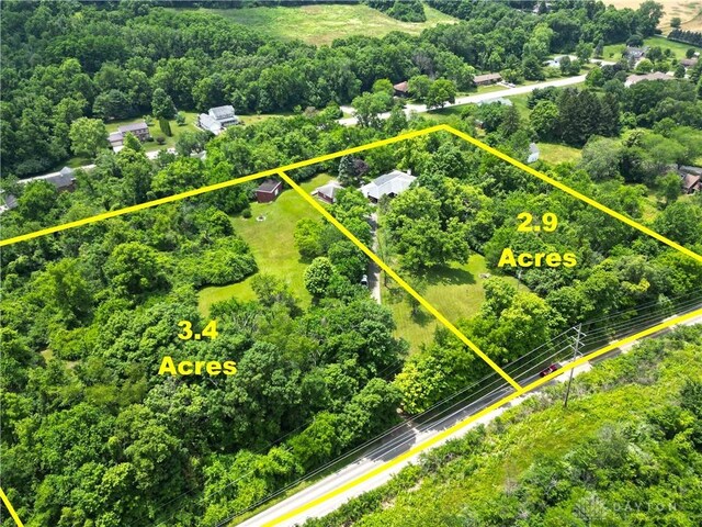 851 E County Line Rd, Springfield, OH 45502 - view of property location featuring property boundaries highlighted