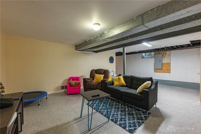 3442 Longleaf Ave, Beavercreek, OH 45430 - living area featuring electric panel and tile patterned floors
