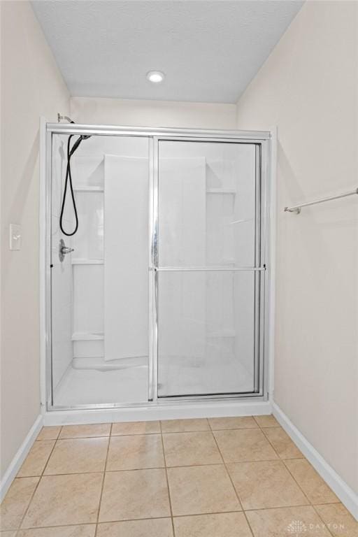 1835 Winding Run, Clearcreek Twp, OH 45458 - full bath with a stall shower, tile patterned floors, and recessed lighting