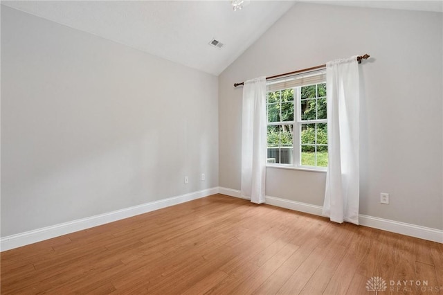 2782 Stefan Pl, Beavercreek, OH 45431 - unfurnished room with light wood-style floors and lofted ceiling