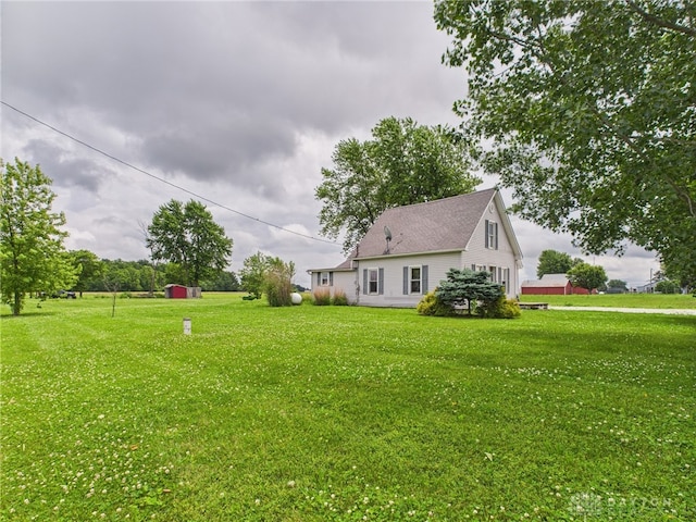 491 Frazers Rd, West Manchester, OH 45382 - view of grassy yard with an outdoor structure