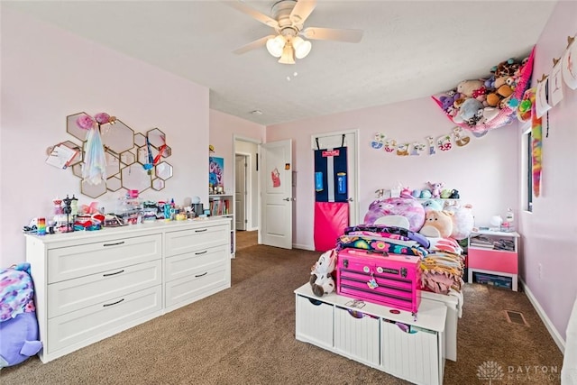 1950 Stone Creek Blvd, Clearcreek Twp, OH 45458 - carpeted bedroom with baseboards and ceiling fan