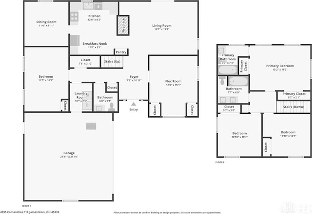 4595 Comanchee Trl, Silver Creek Twp, OH 45335 - view of room layout