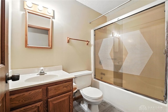 51 Jill Dr, Germantown, OH 45327 - full bath featuring vanity, combined bath / shower with glass door, and wood finished floors