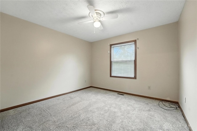 51 Jill Dr, Germantown, OH 45327 - carpeted spare room with a ceiling fan and a textured ceiling