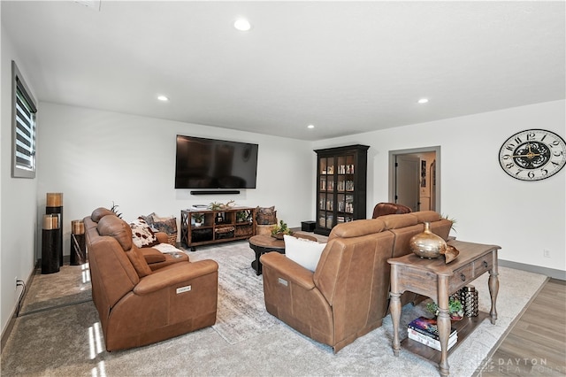 1241 Normandy Rue, Centerville, OH 45458 - living room featuring recessed lighting and light wood-type flooring