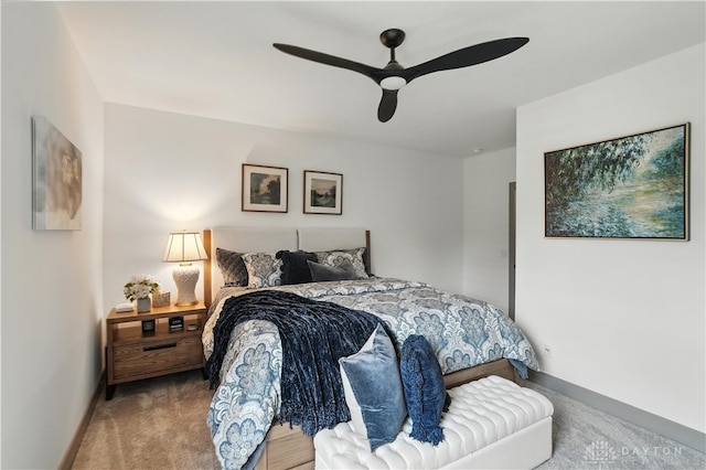 1241 Normandy Rue, Centerville, OH 45458 - carpeted bedroom with baseboards and a ceiling fan