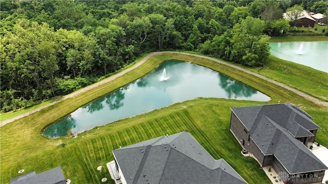 1241 Normandy Rue, Centerville, OH 45458 - aerial overview of property's location featuring a nearby body of water