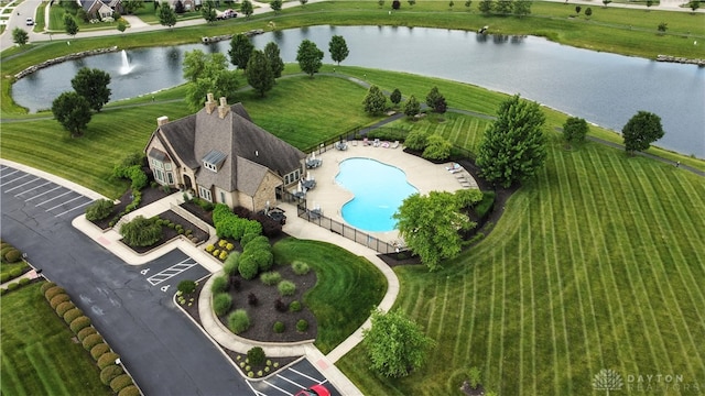 1241 Normandy Rue, Centerville, OH 45458 - drone / aerial view of a large body of water