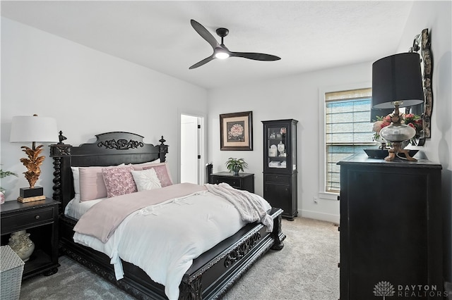 1241 Normandy Rue, Centerville, OH 45458 - carpeted bedroom with baseboards and a ceiling fan