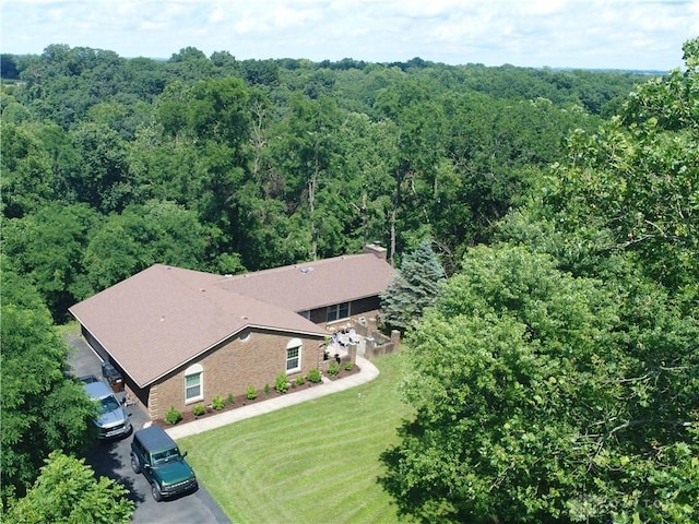 12071 Oxford Rd, Germantown, OH 45327 - view from above of property featuring a forest