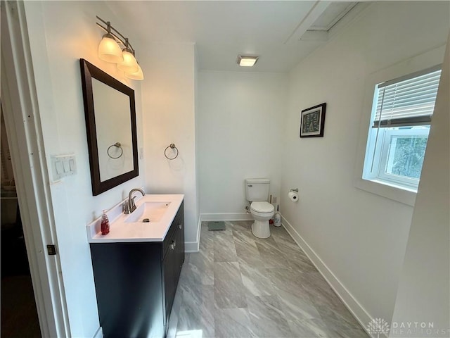 10995 Rockridge Rd, Lewisburg, OH 45338 - bathroom with vanity and marble look tiles