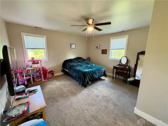 10995 Rockridge Rd, Lewisburg, OH 45338 - bedroom with carpet and ceiling fan