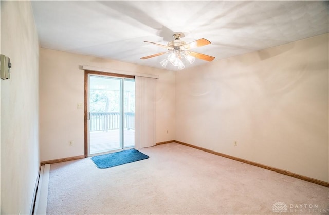 4267 W Wenger Rd, Clayton, OH 45315 - unfurnished room with light carpet and ceiling fan