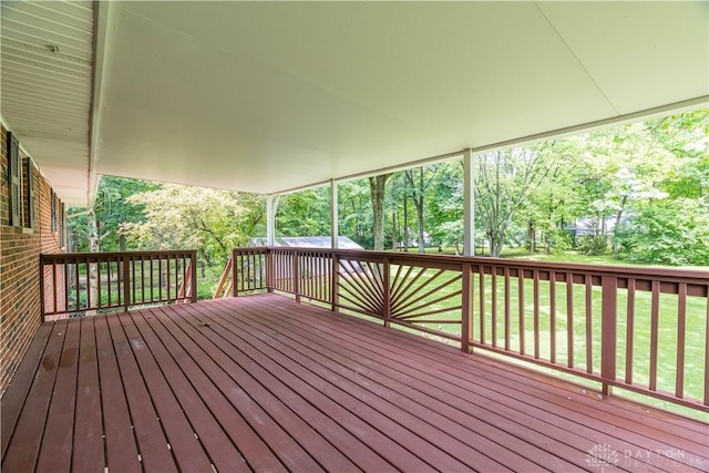 4267 W Wenger Rd, Clayton, OH 45315 - wooden terrace featuring a lawn