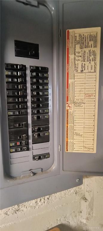 289 Dayton Ave, Xenia, OH 45385 - utility room with electric panel