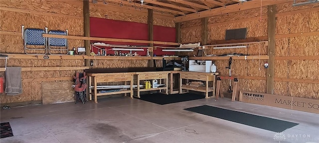 289 Dayton Ave, Xenia, OH 45385 - garage with a workshop area