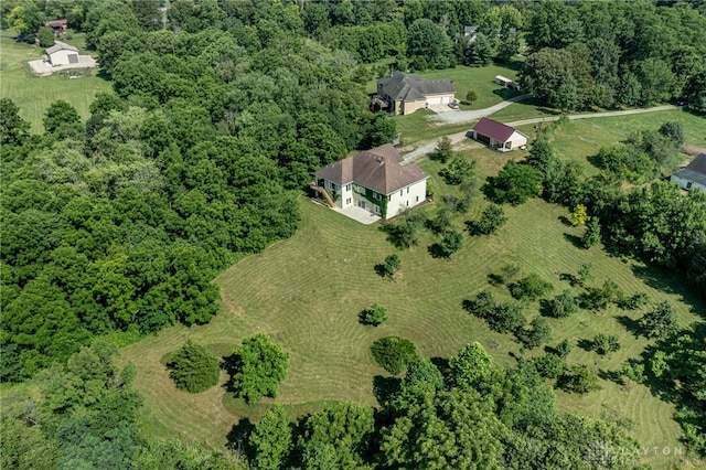 1590 Fairground Rd, Xenia, OH 45385 - aerial view of property's location featuring a heavily wooded area