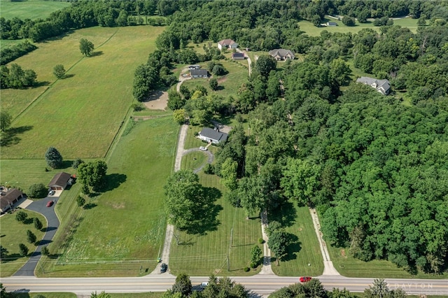 1590 Fairground Rd, Xenia, OH 45385 - aerial view of property and surrounding area with rural landscape