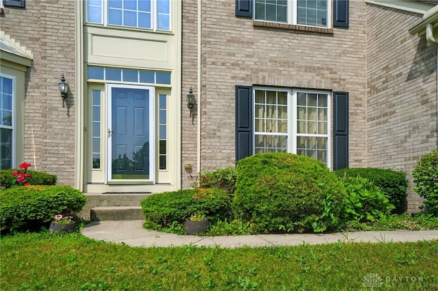 2435 Forest Oaks Dr, Beavercreek, OH 45431 - doorway to property with brick siding