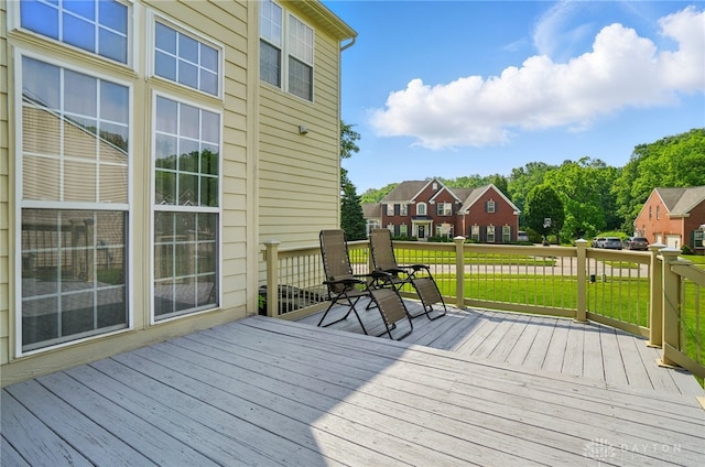 2435 Forest Oaks Dr, Beavercreek, OH 45431 - wooden deck with a lawn