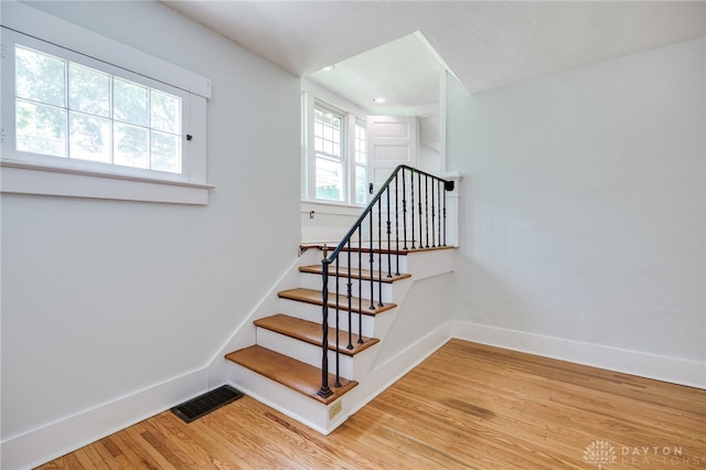 25 Laura Ave, Dayton, OH 45405 - stairs with wood finished floors and baseboards