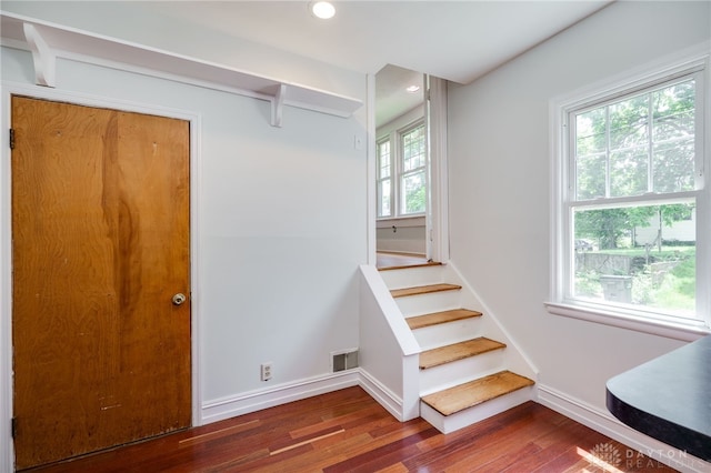 25 Laura Ave, Dayton, OH 45405 - staircase featuring wood finished floors and recessed lighting