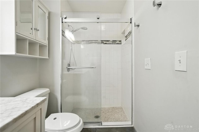 5 Bayberry Dr, Springboro, OH 45066 - bathroom featuring a shower stall and vanity