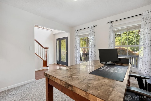 395 Victoria Pl, Waynesville, OH 45068 - carpeted home office with baseboards