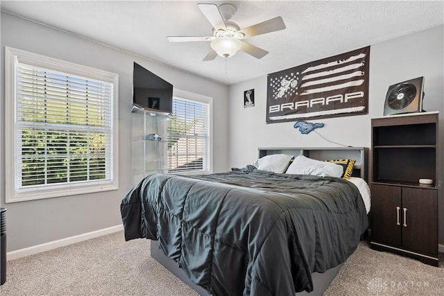 395 Victoria Pl, Waynesville, OH 45068 - bedroom with carpet floors and a ceiling fan