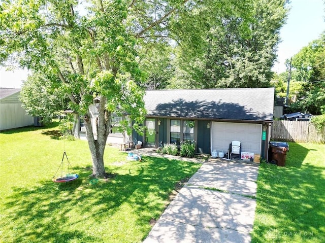 191 Ardmore Dr, Cedarville, OH 45314 - view of front of house with a garage, concrete driveway, and a shingled roof