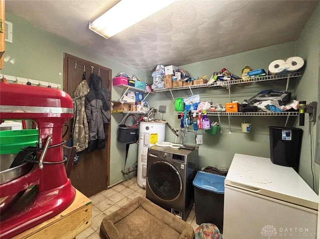 191 Ardmore Dr, Cedarville, OH 45314 - washroom featuring washer / dryer and water heater