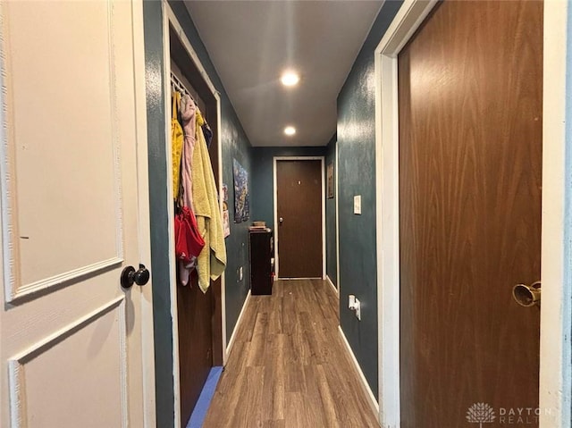 191 Ardmore Dr, Cedarville, OH 45314 - doorway to outside with wood finished floors and recessed lighting