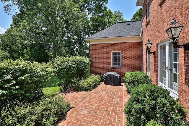 11 Peterson Pl, Wilmington, OH 45177 - view of patio / terrace with area for grilling and french doors