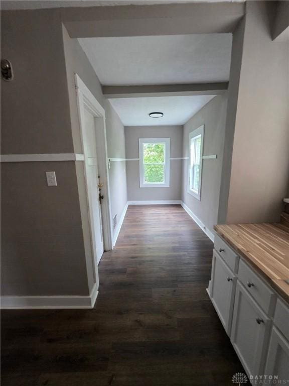 2324 Eastview Unit 2322, Dayton, OH 45405 - corridor with dark wood-style flooring