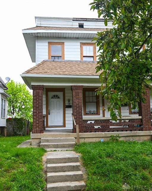 2324 Eastview Unit 2322, Dayton, OH 45405 - view of front of home featuring covered porch