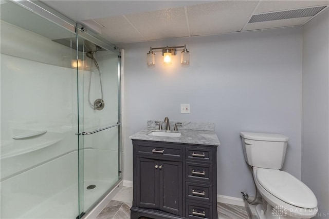 7135 Salem Crossing Pl, Englewood, OH 45322 - bathroom featuring a stall shower and vanity