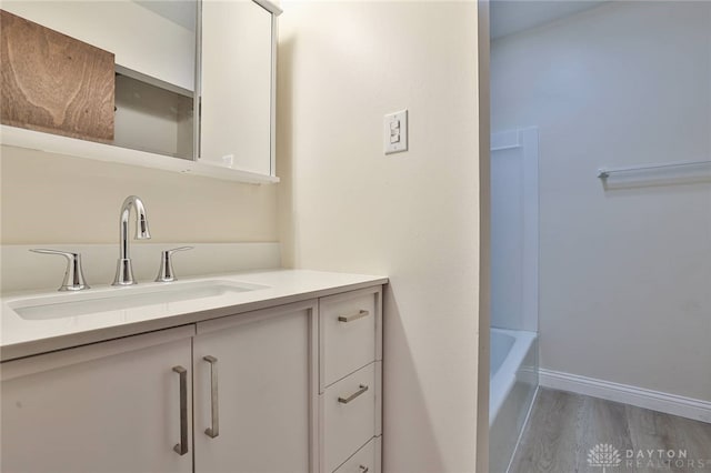 4530 Shawnray Dr Unit 84, Middletown, OH 45044 - bathroom featuring vanity and wood finished floors