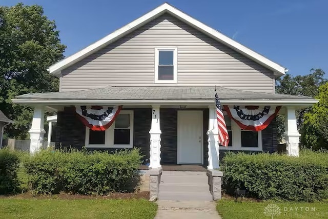 4646 Wayne Meadows Cir Unit 4640, Dayton, OH 45424 - view of front of house with covered porch