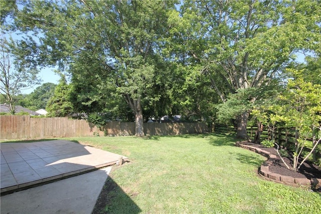 412 Cedar Ln, Lebanon, OH 45036 - fenced backyard featuring a patio