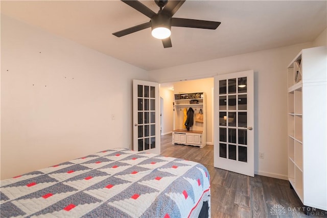 4005 Clearstream Way, Englewood, OH 45322 - bedroom featuring wood finished floors and ceiling fan