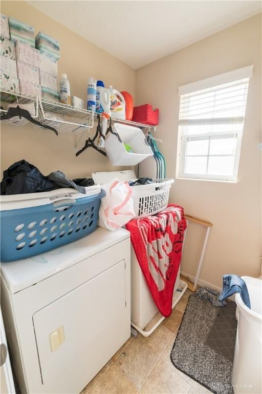 4005 Clearstream Way, Englewood, OH 45322 - washroom with washer / clothes dryer and light tile patterned floors