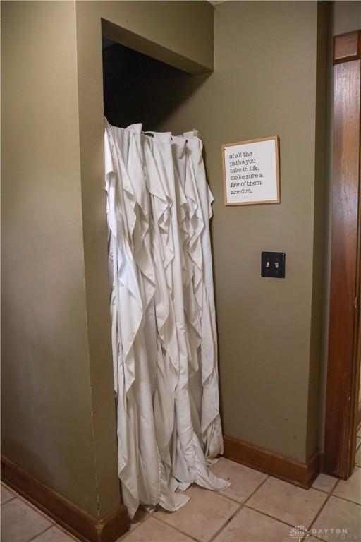 4741 Wolverton Rd, Eaton, OH 45320 - bathroom with tile patterned floors and baseboards