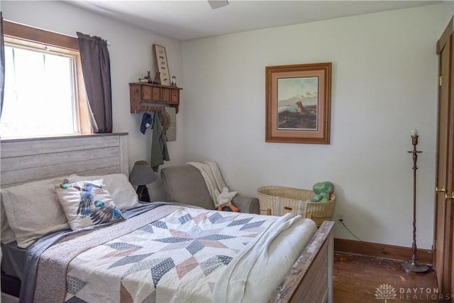 4741 Wolverton Rd, Eaton, OH 45320 - bedroom featuring dark wood-style flooring and baseboards