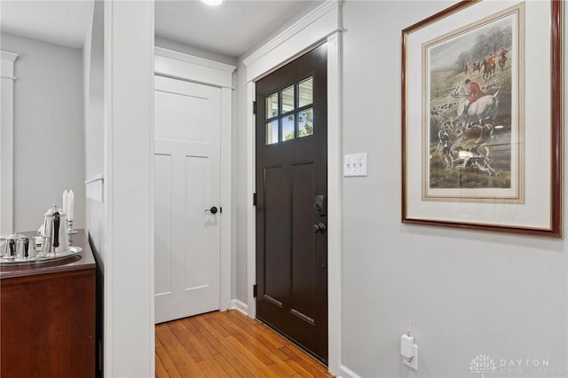 69 Bridge St, Cedarville Twp, OH 45314 - entrance foyer with light wood-type flooring and baseboards