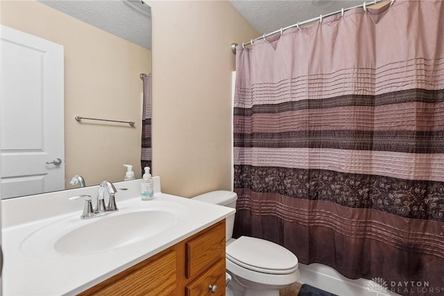 1681 S Branch Rd, Clearcreek Twp, OH 45458 - full bathroom with a textured ceiling and vanity