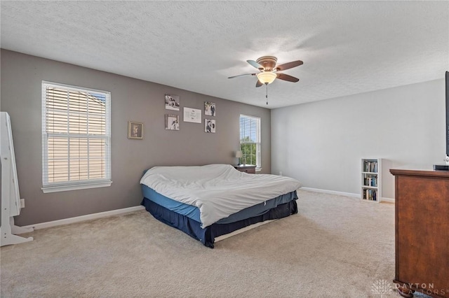 1681 S Branch Rd, Clearcreek Twp, OH 45458 - carpeted bedroom featuring ceiling fan and a textured ceiling