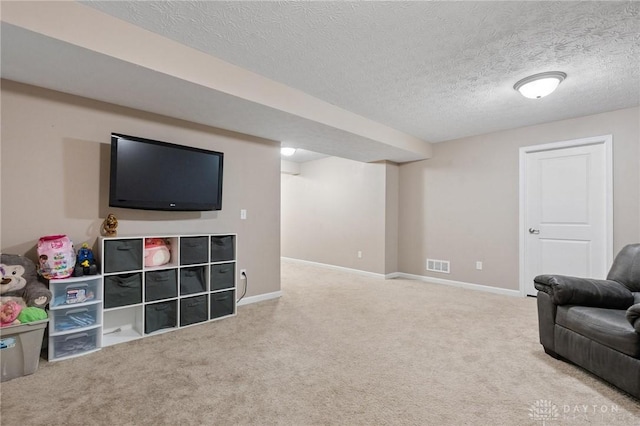1681 S Branch Rd, Clearcreek Twp, OH 45458 - game room featuring carpet flooring and a textured ceiling