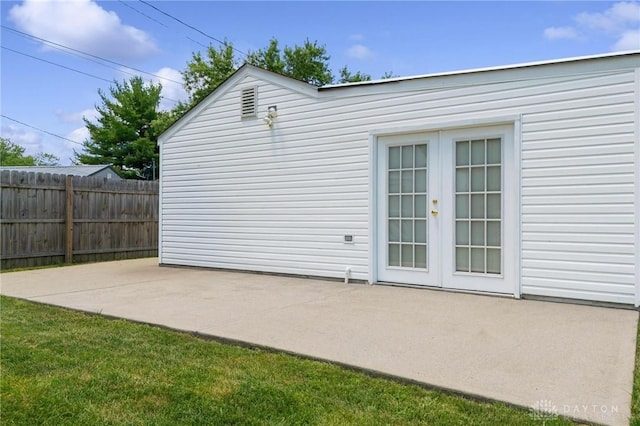 442 Kirkwood Dr, Fairborn, OH 45324 - view of patio / terrace featuring french doors